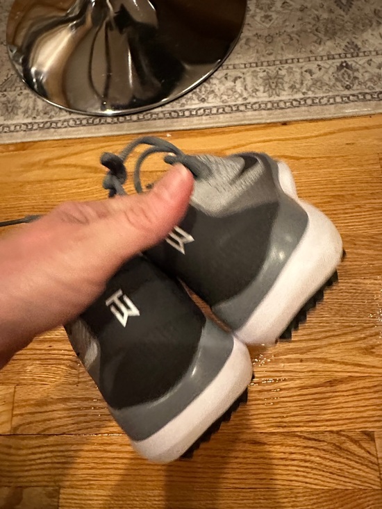 Nike Tiger Woods Golf Shoe Soft Spikes Cleats Gray Black Men 10 - Picture 8 of 10